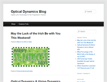 Tablet Screenshot of blog.opticaldynamics.com